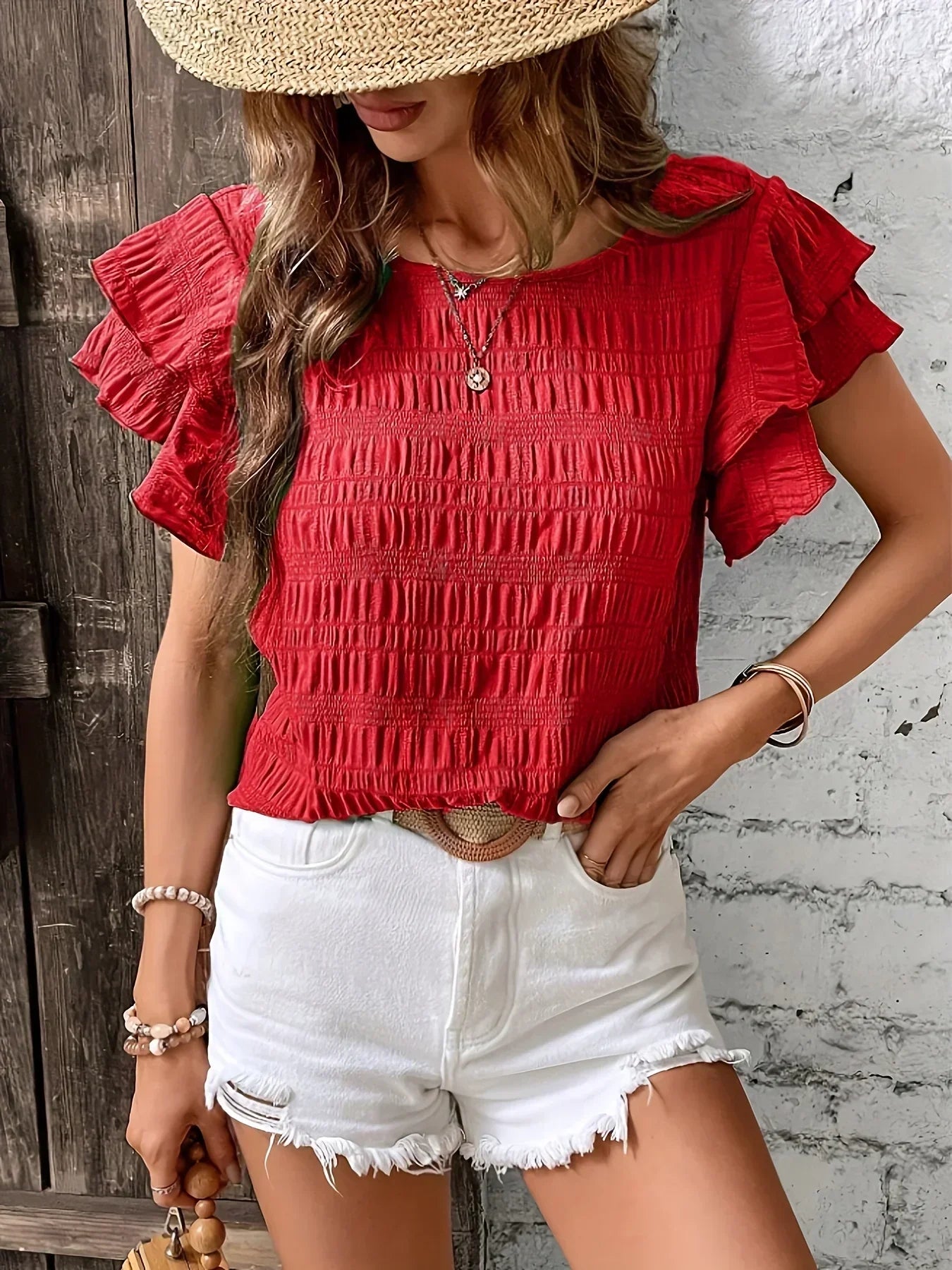 Women's Ruffle Blouse