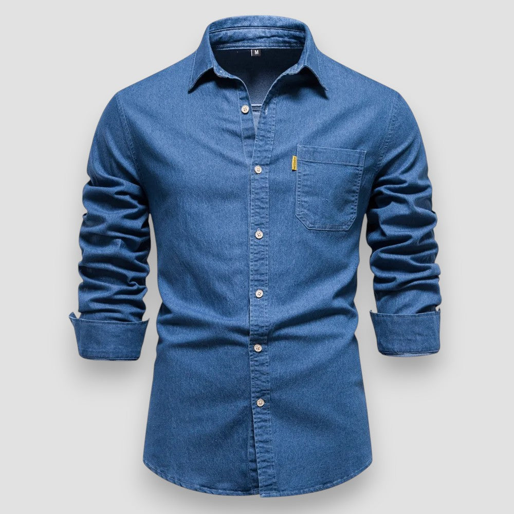 Men's Slim Fit Denim Shirt