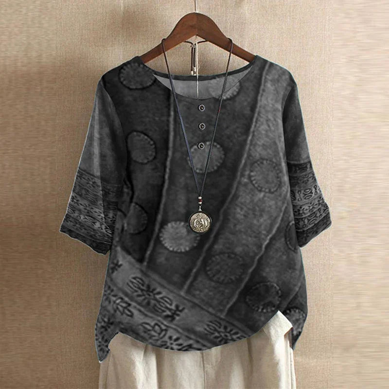 Women's Vintage Floral Blouse