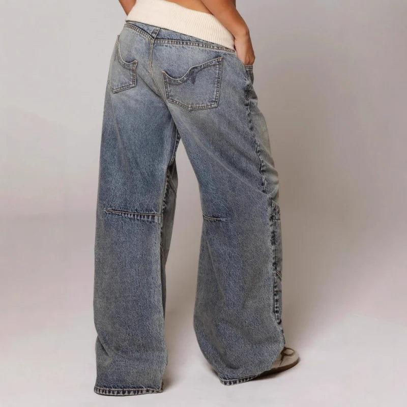 Women's Y2K Baggy Wide Leg Jeans