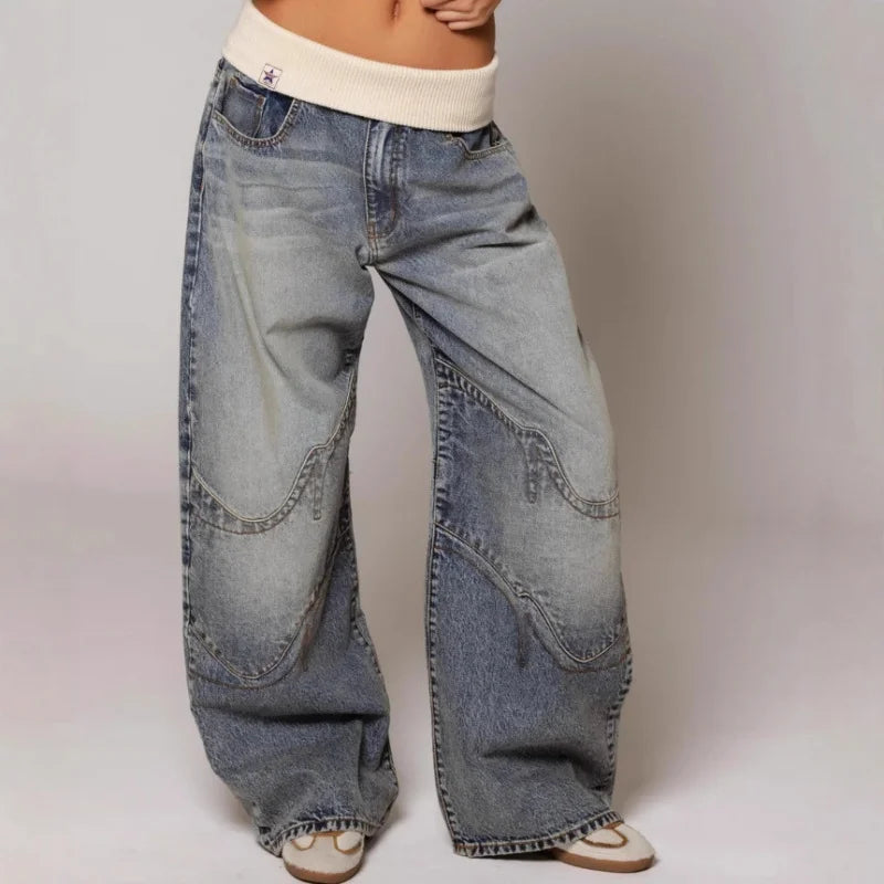 Women's Y2K Baggy Wide Leg Jeans
