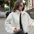 Women's Polka Dot Bomber Jacket
