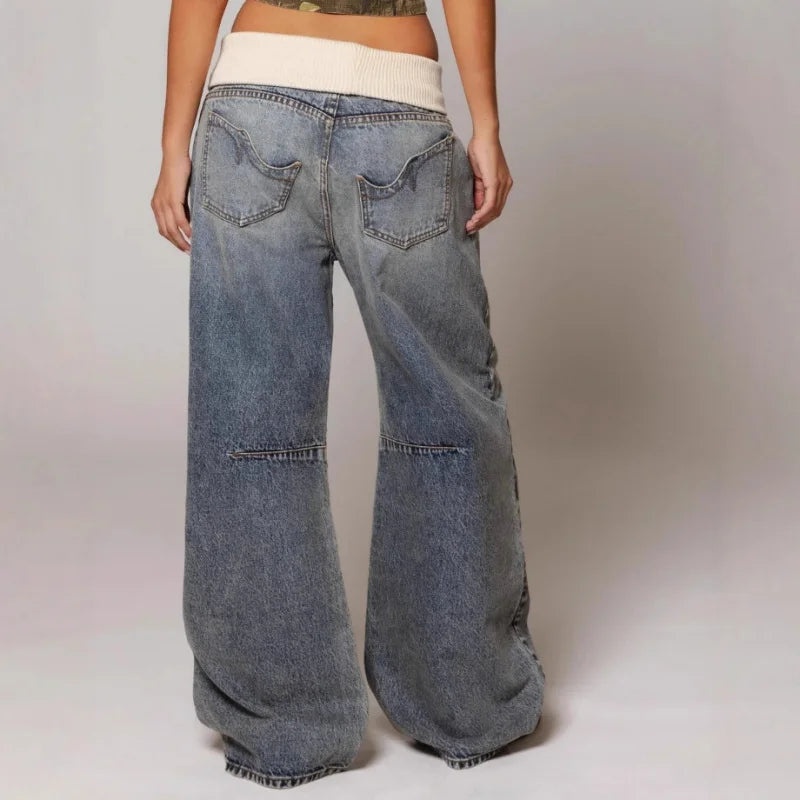 Women's Y2K Baggy Wide Leg Jeans