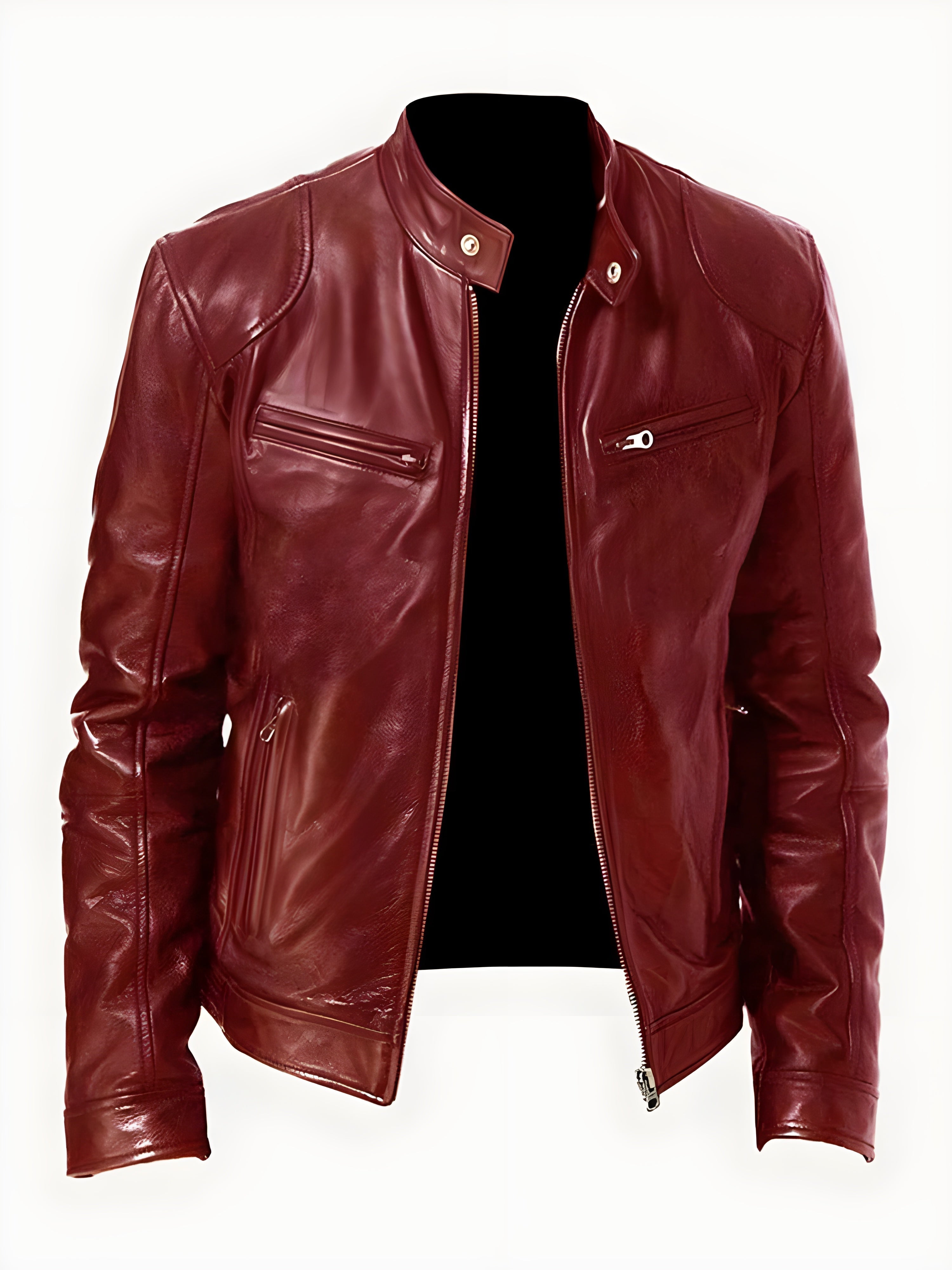 Men's Premium Casual Shirt – Wine Red