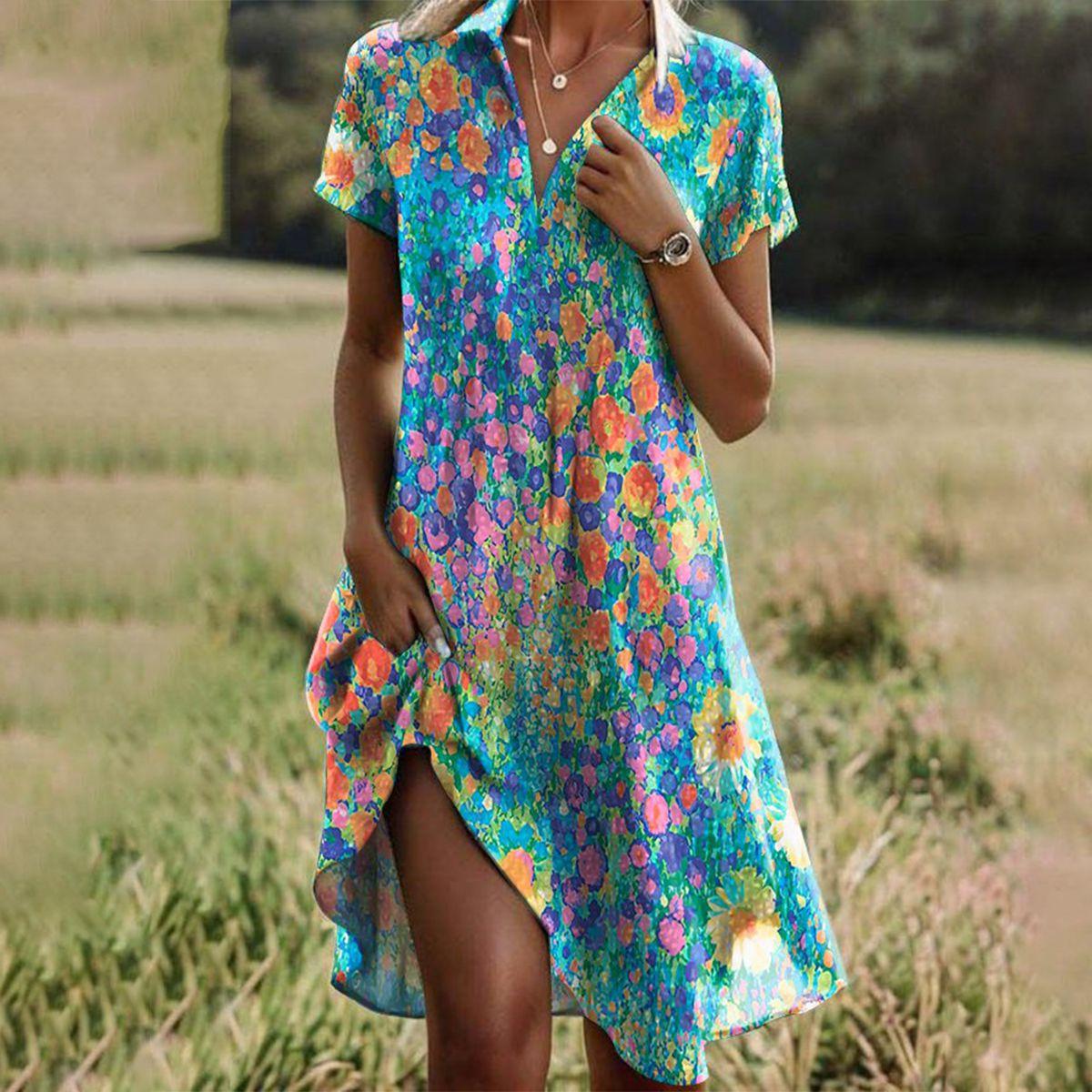 Women's Floral Print Summer Dress