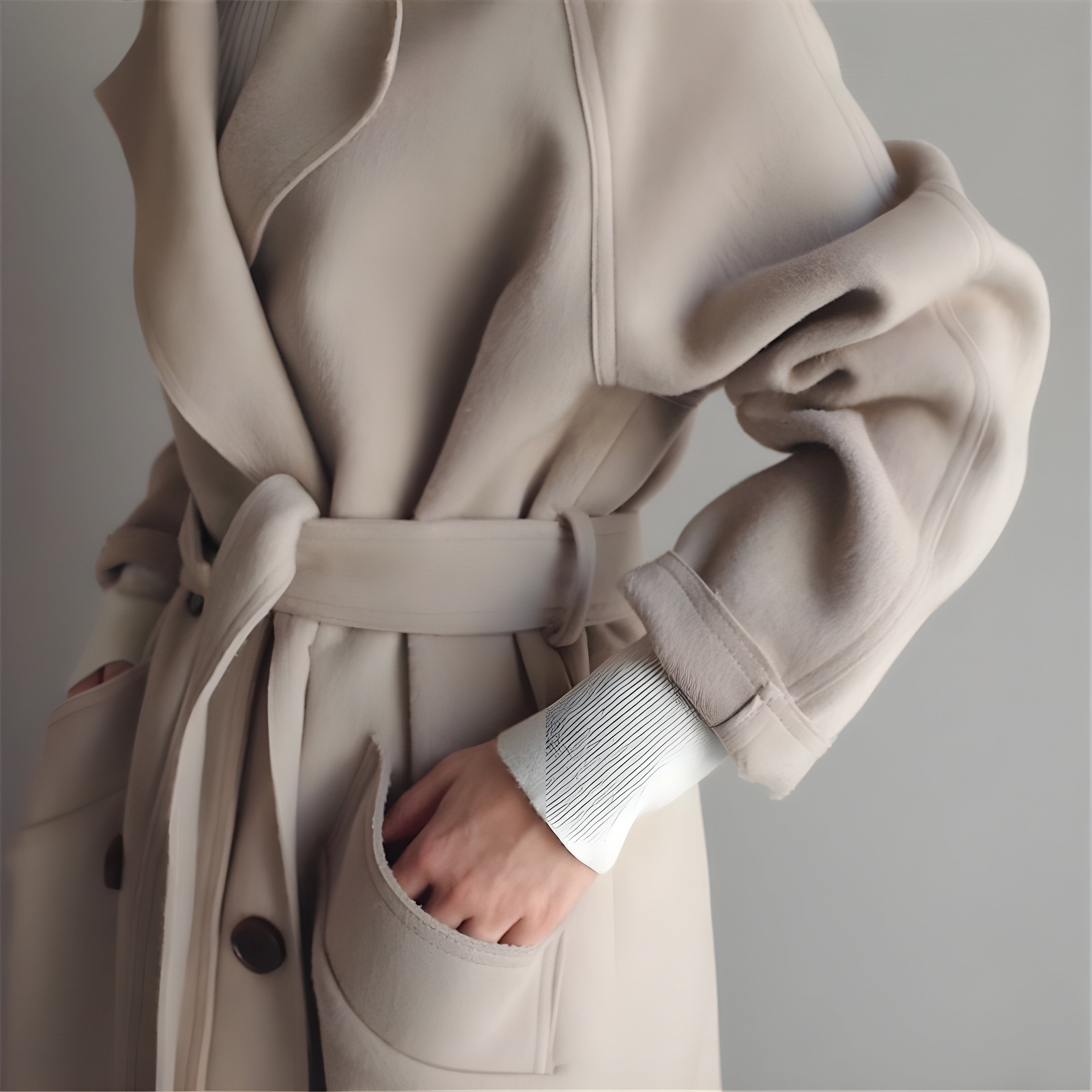 Women's Double-Breasted Wool Coat