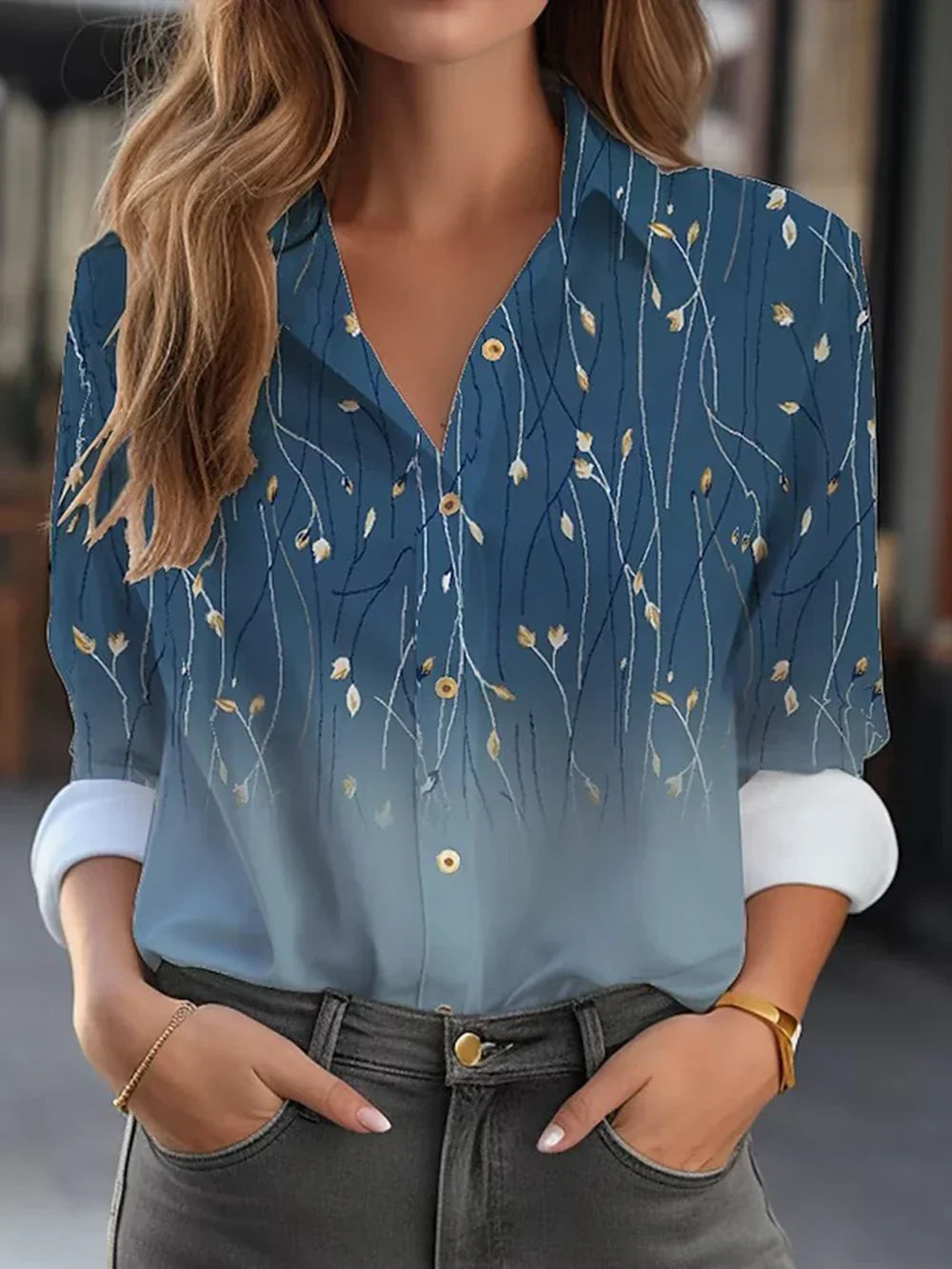 Women's Floral Print Blouse