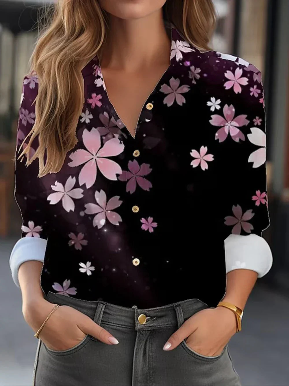 Women's Floral Print Blouse