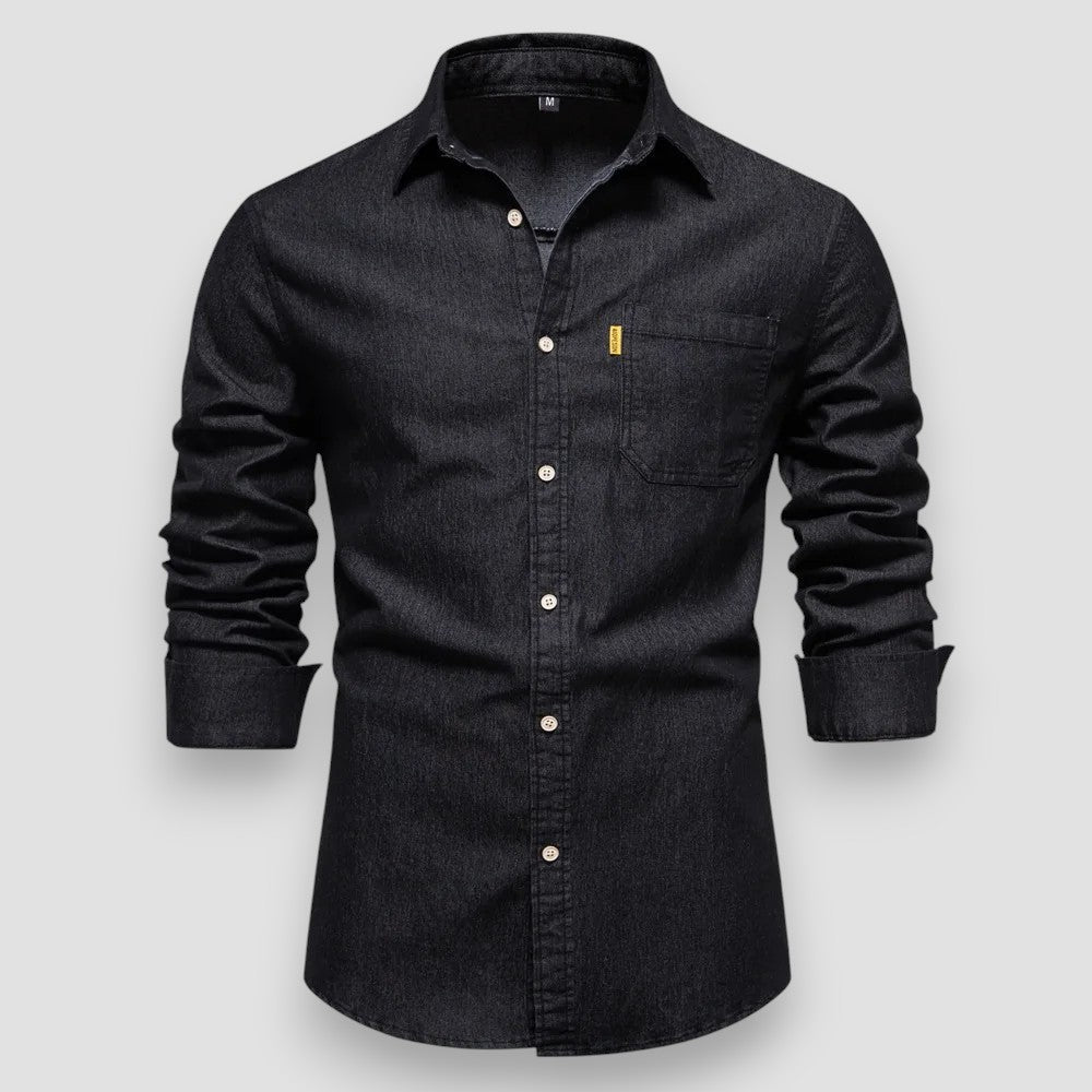 Men's Slim Fit Denim Shirt