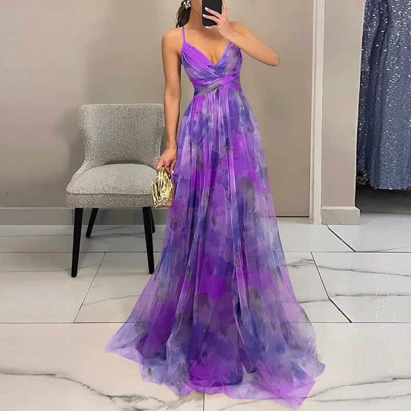 Women's Enchanting Floral Maxi Dress