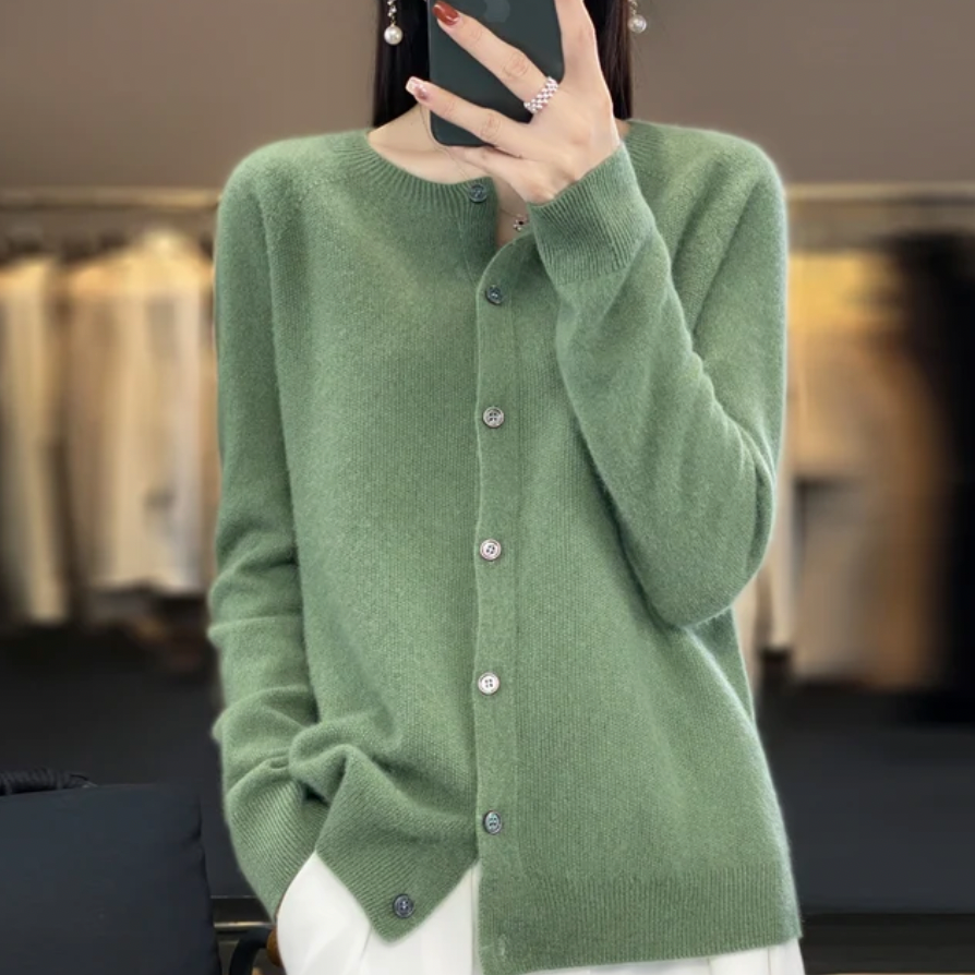 Women's Soft Knit Button-Up Cardigan