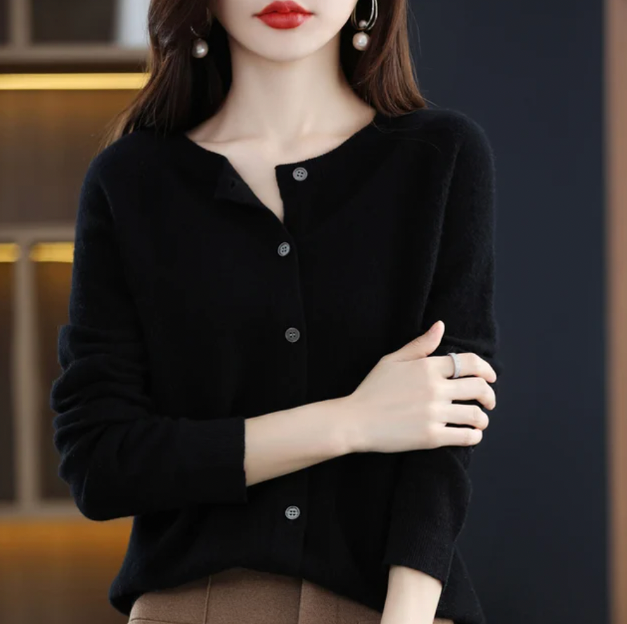 Women's Soft Knit Button-Up Cardigan