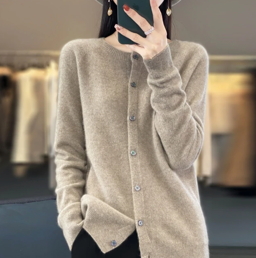 Women's Soft Knit Button-Up Cardigan