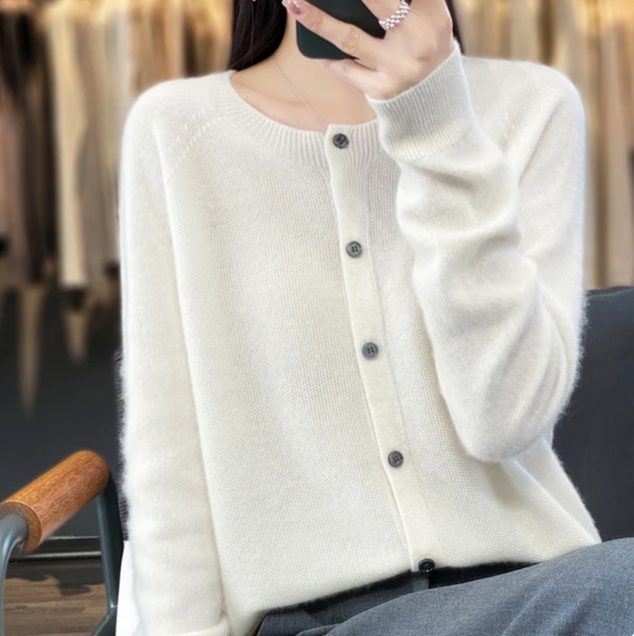 Women's Soft Knit Button-Up Cardigan