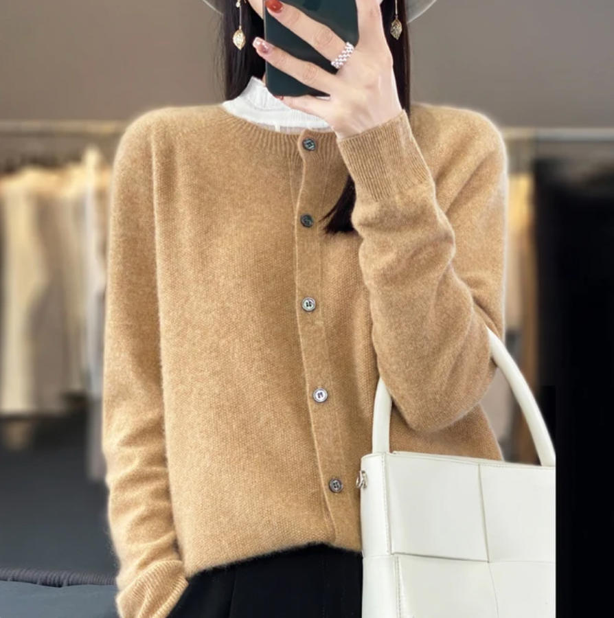Women's Soft Knit Button-Up Cardigan