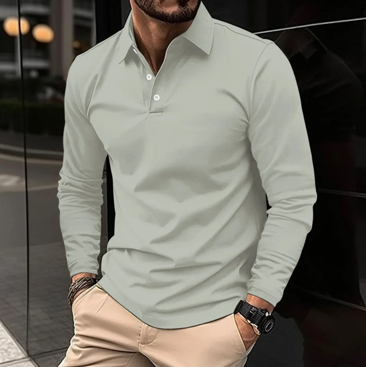 Men's Long Sleeve Polo