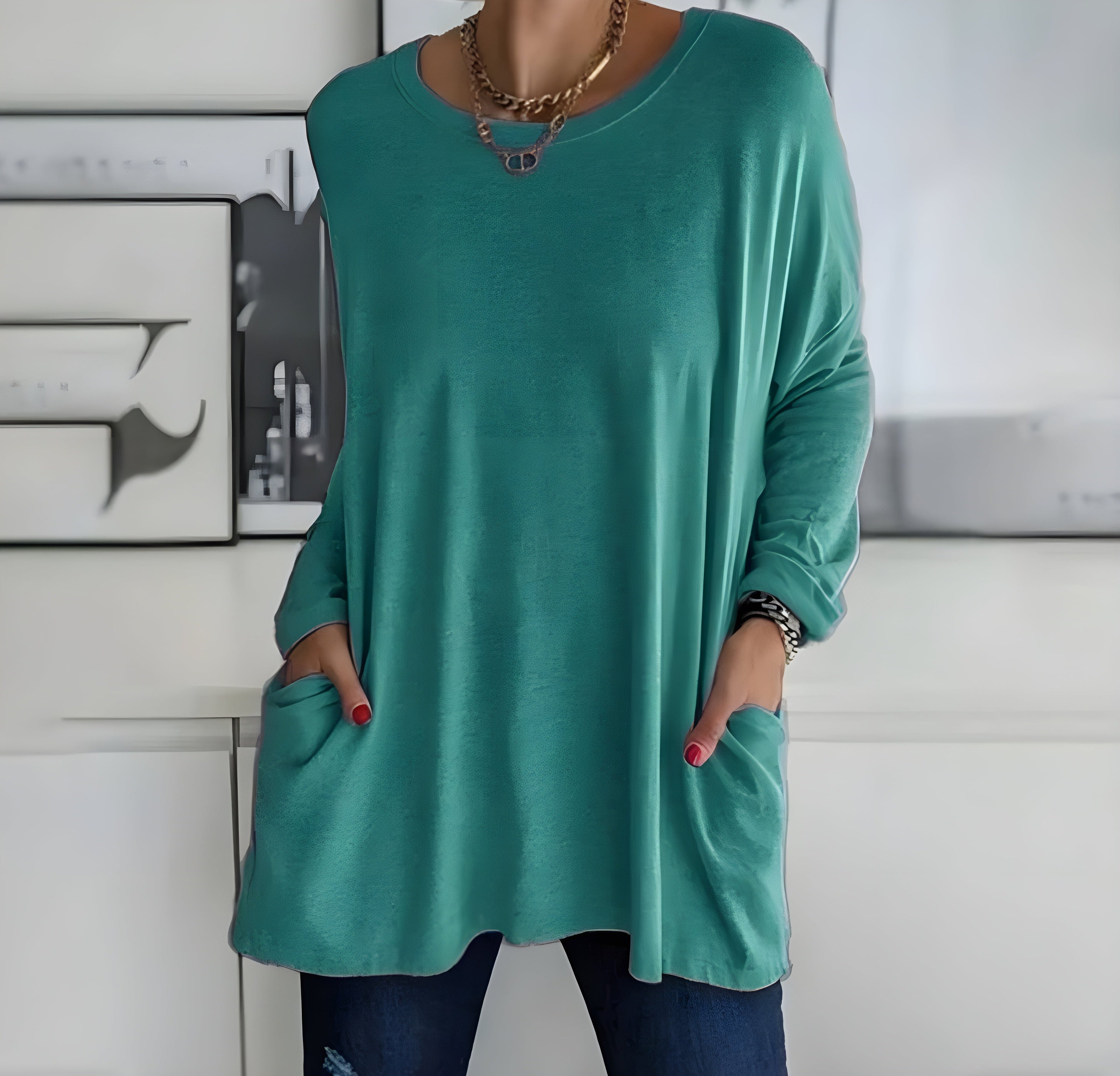 Women's Oversized Long Sleeve Top