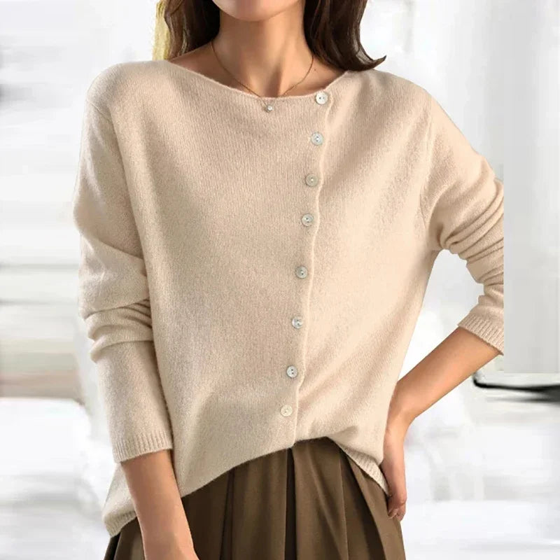 Women's Button-Front Knit Sweater