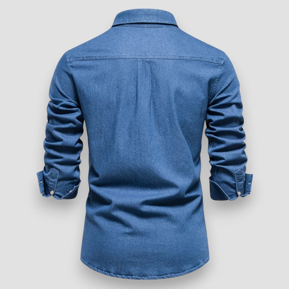 Men's Slim Fit Denim Shirt