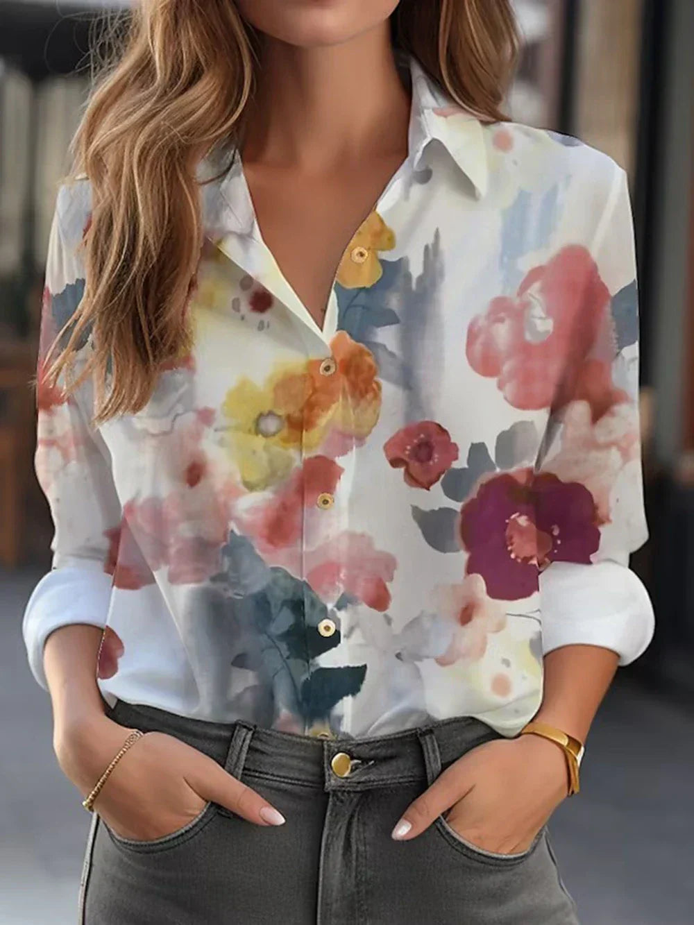 Women's Floral Print Blouse