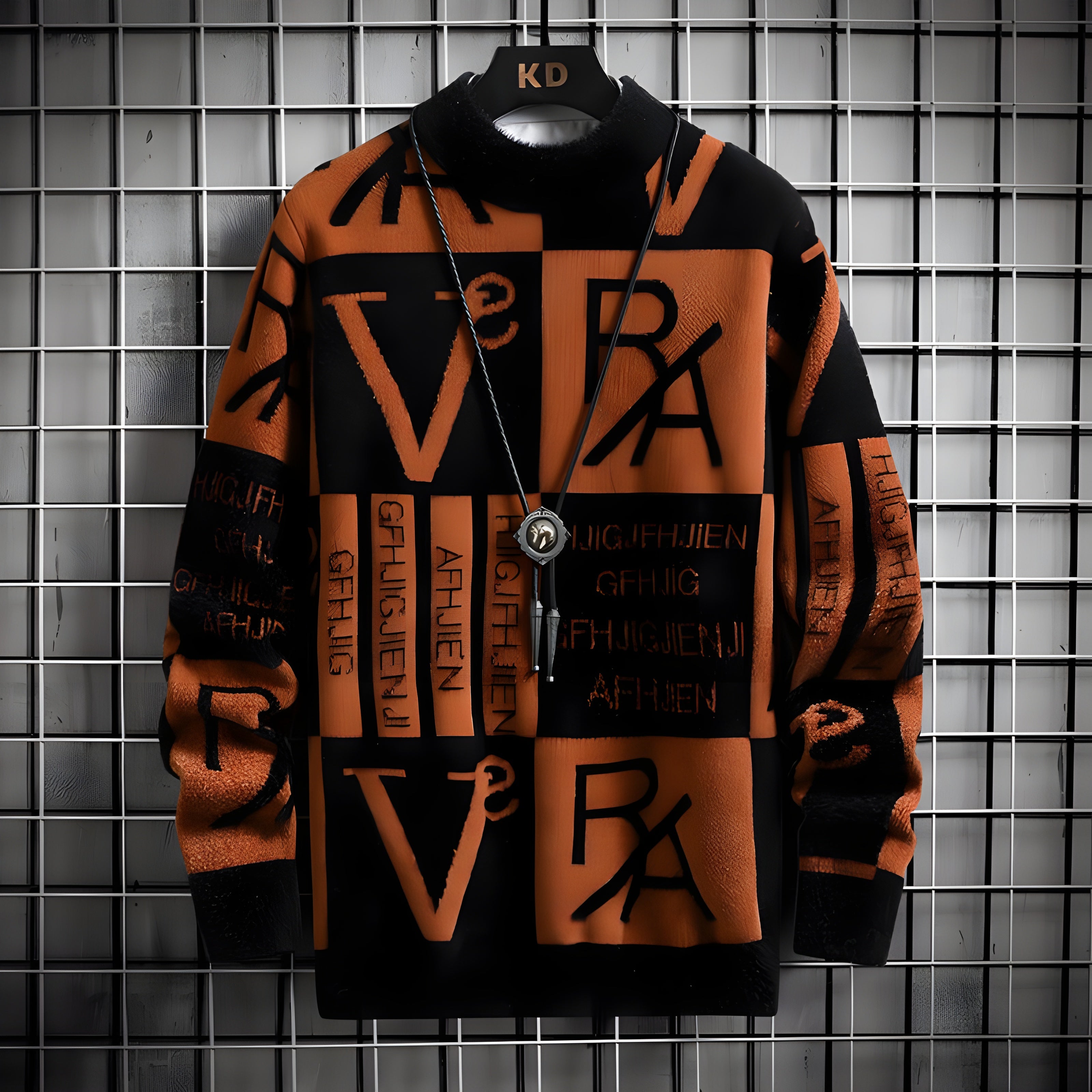 Men's Striped Knit Sweater