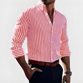 Classic Striped Shirt – Red