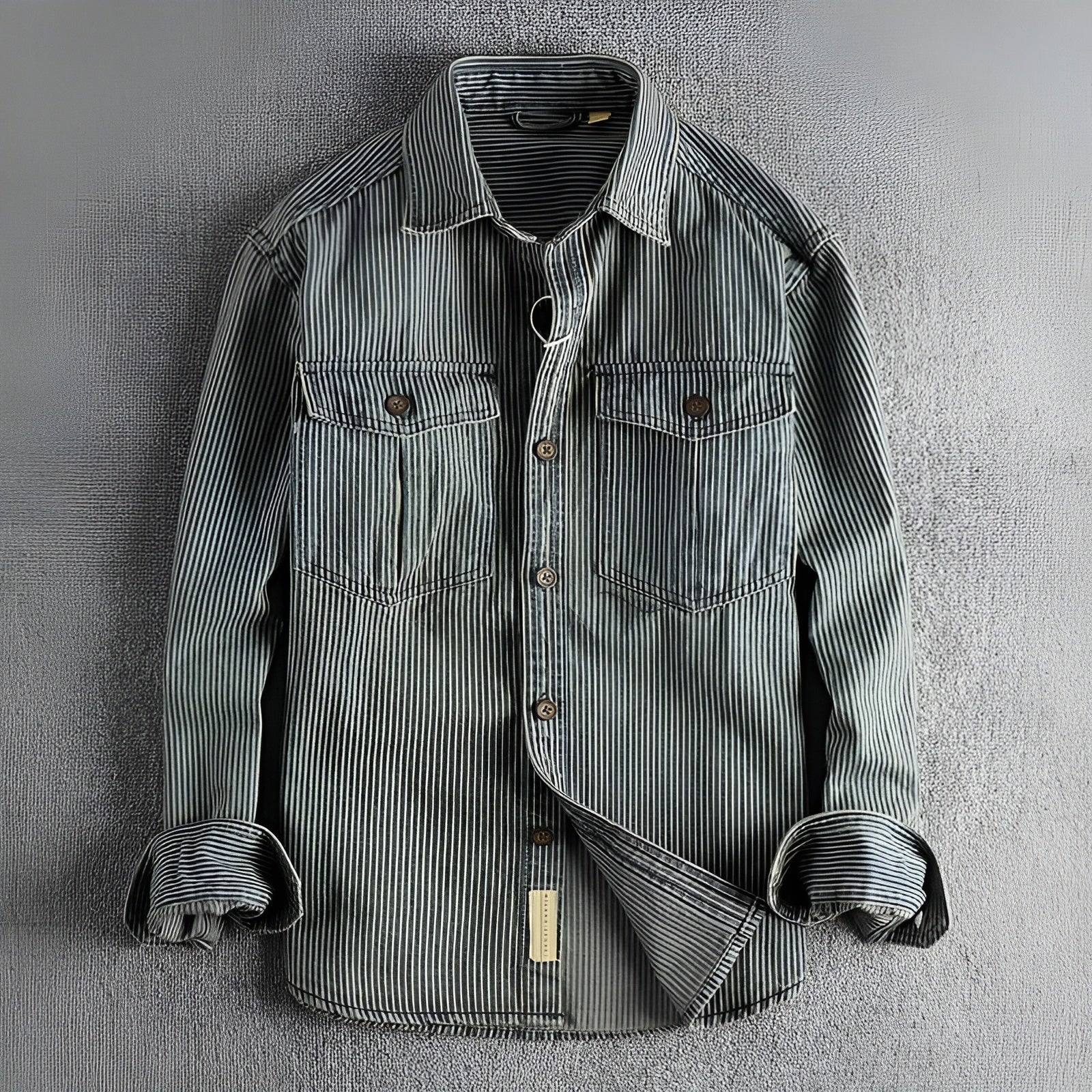 Men's Cargo Denim Shirt