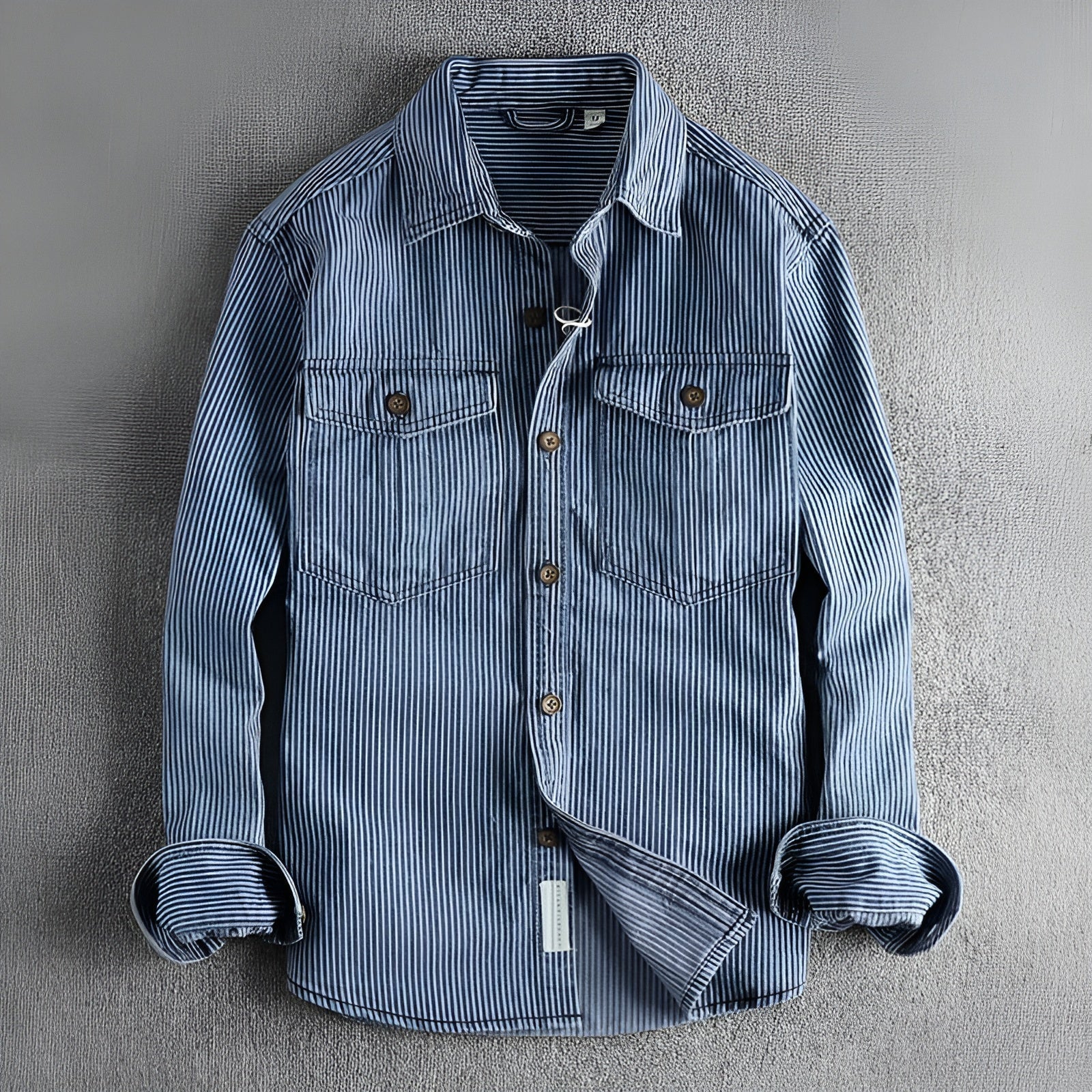 Men's Cargo Denim Shirt