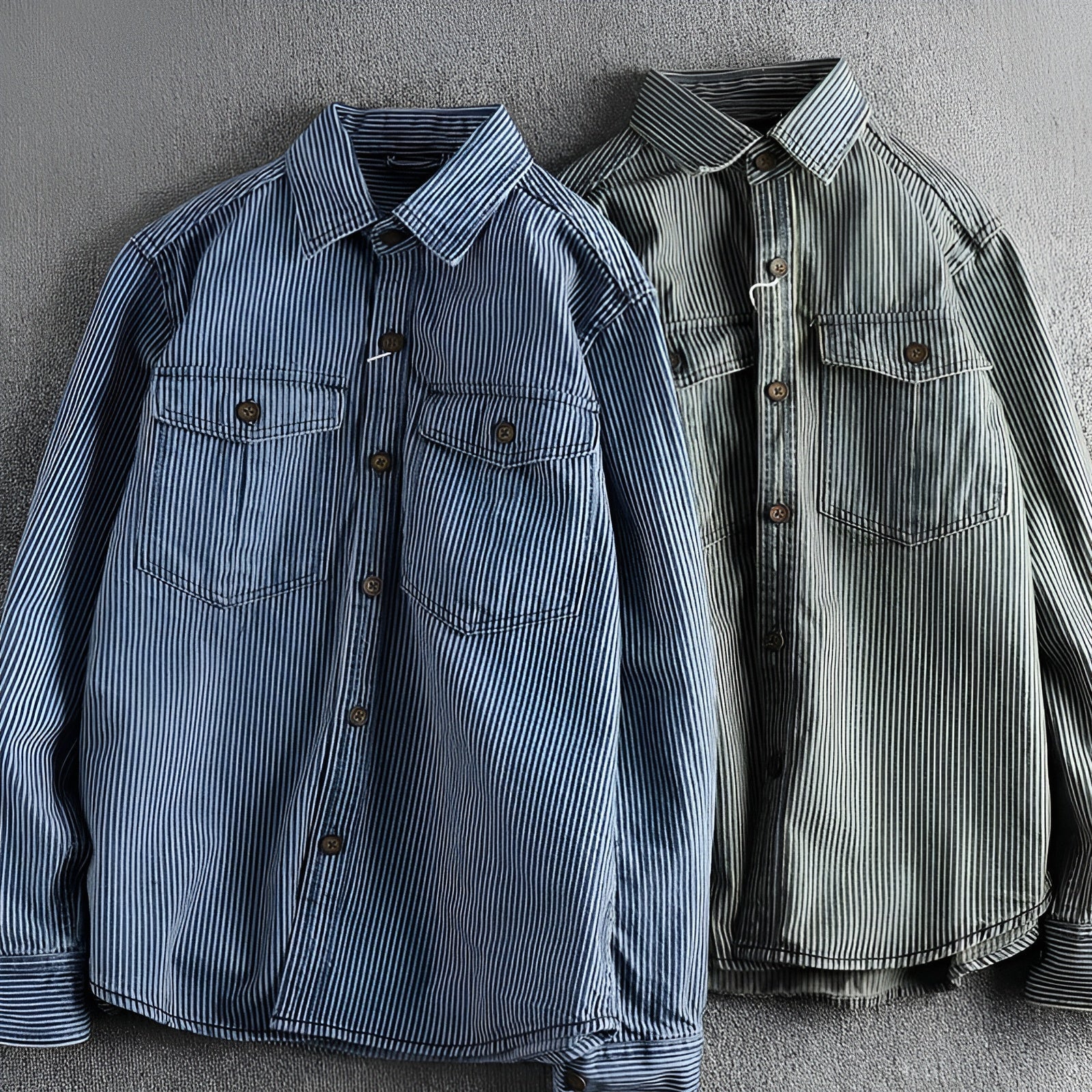 Men's Cargo Denim Shirt