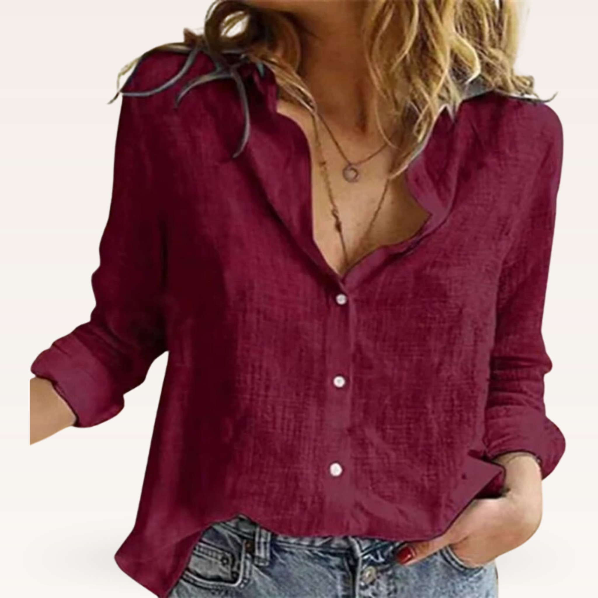 Fine Floral Blouse – Brown