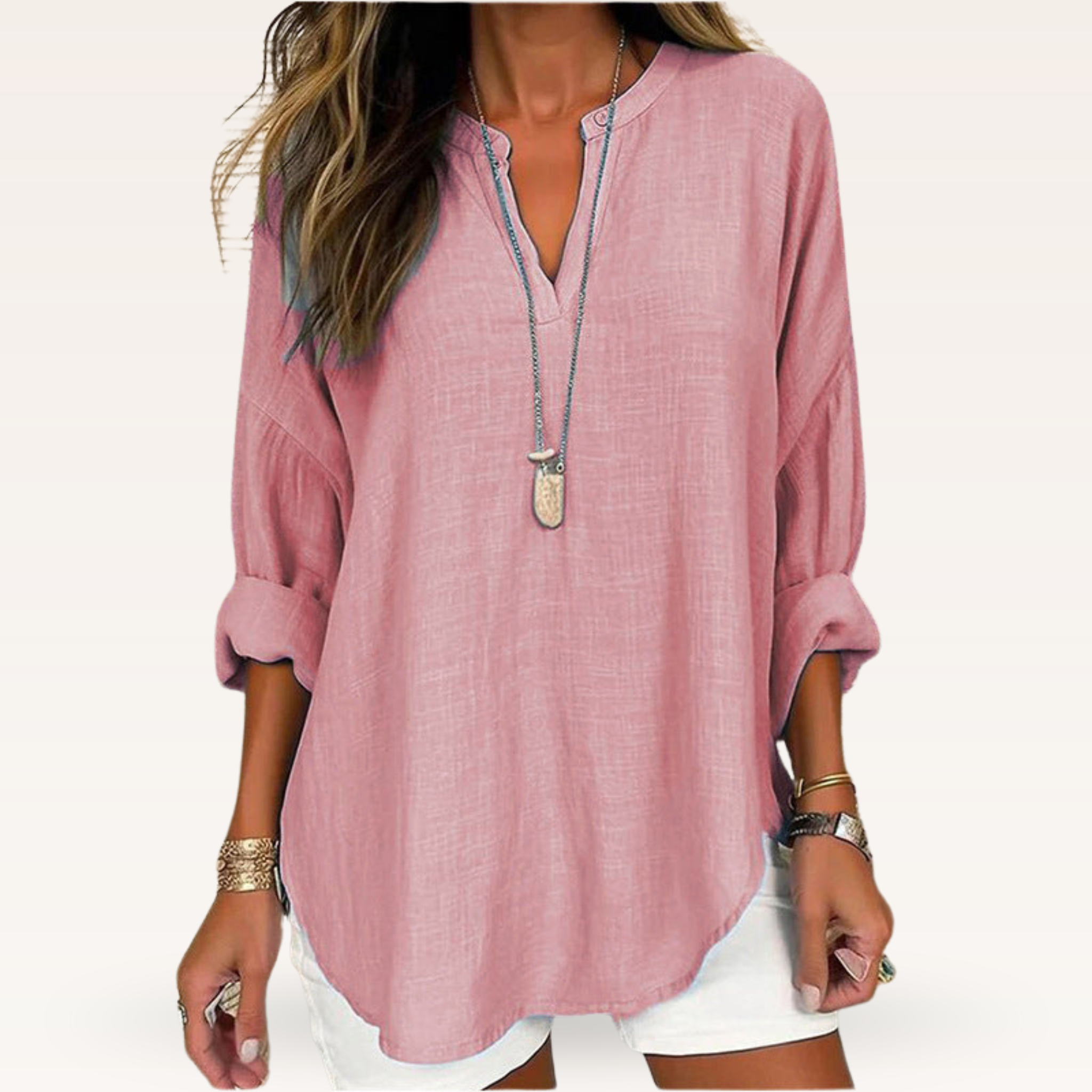 Women's Elegant V-Neck Blouse