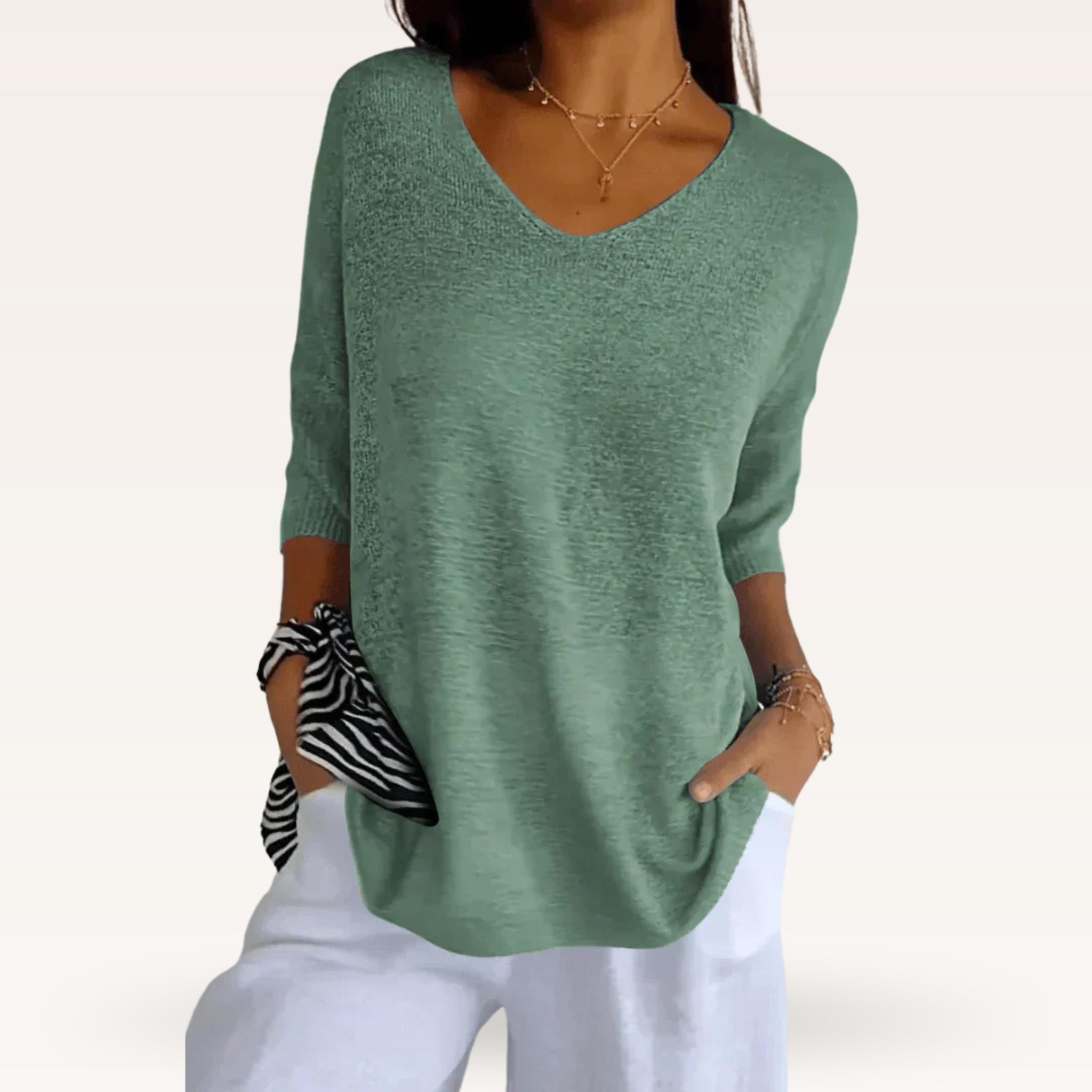 Women's Chic V-Neck Top