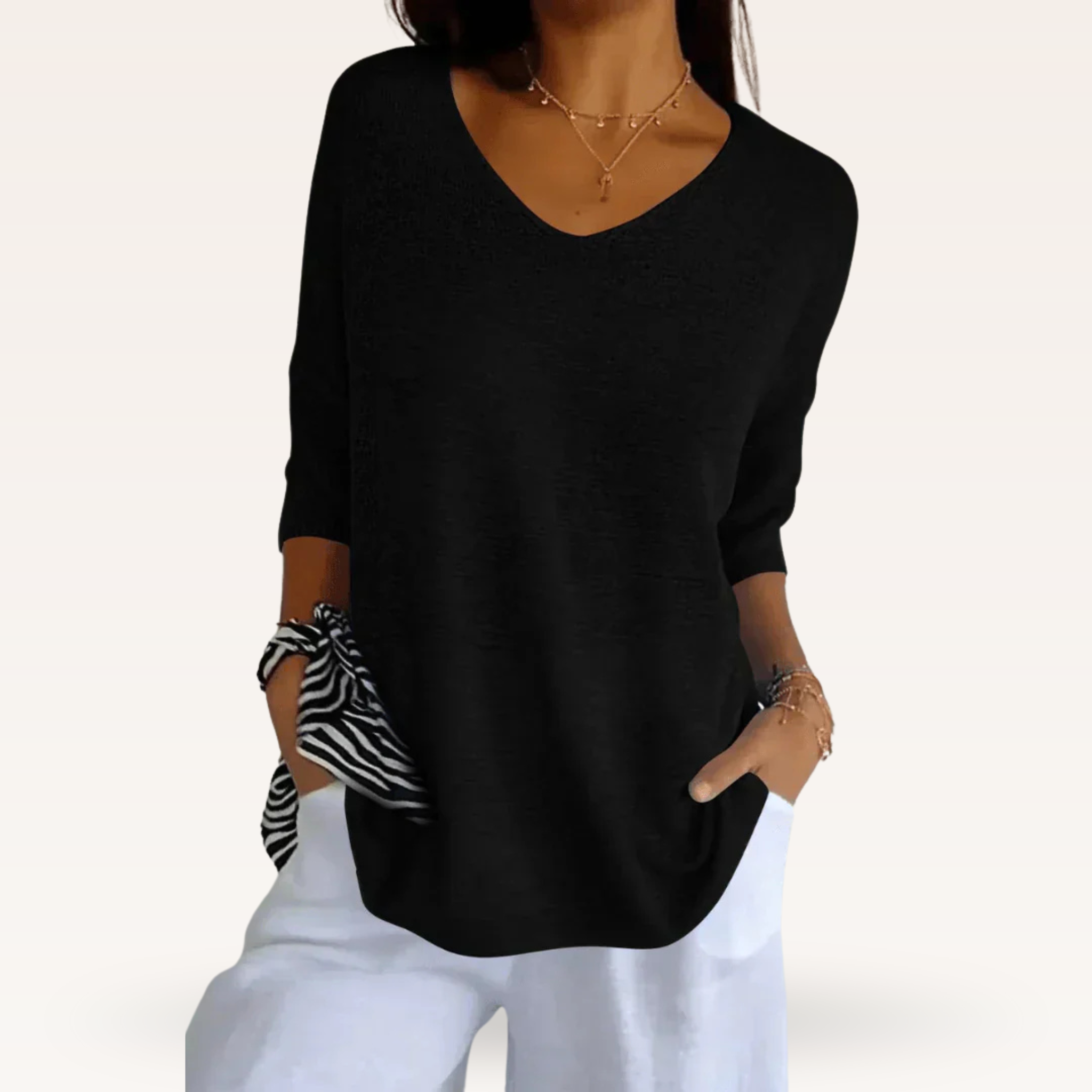 Women's Chic V-Neck Top