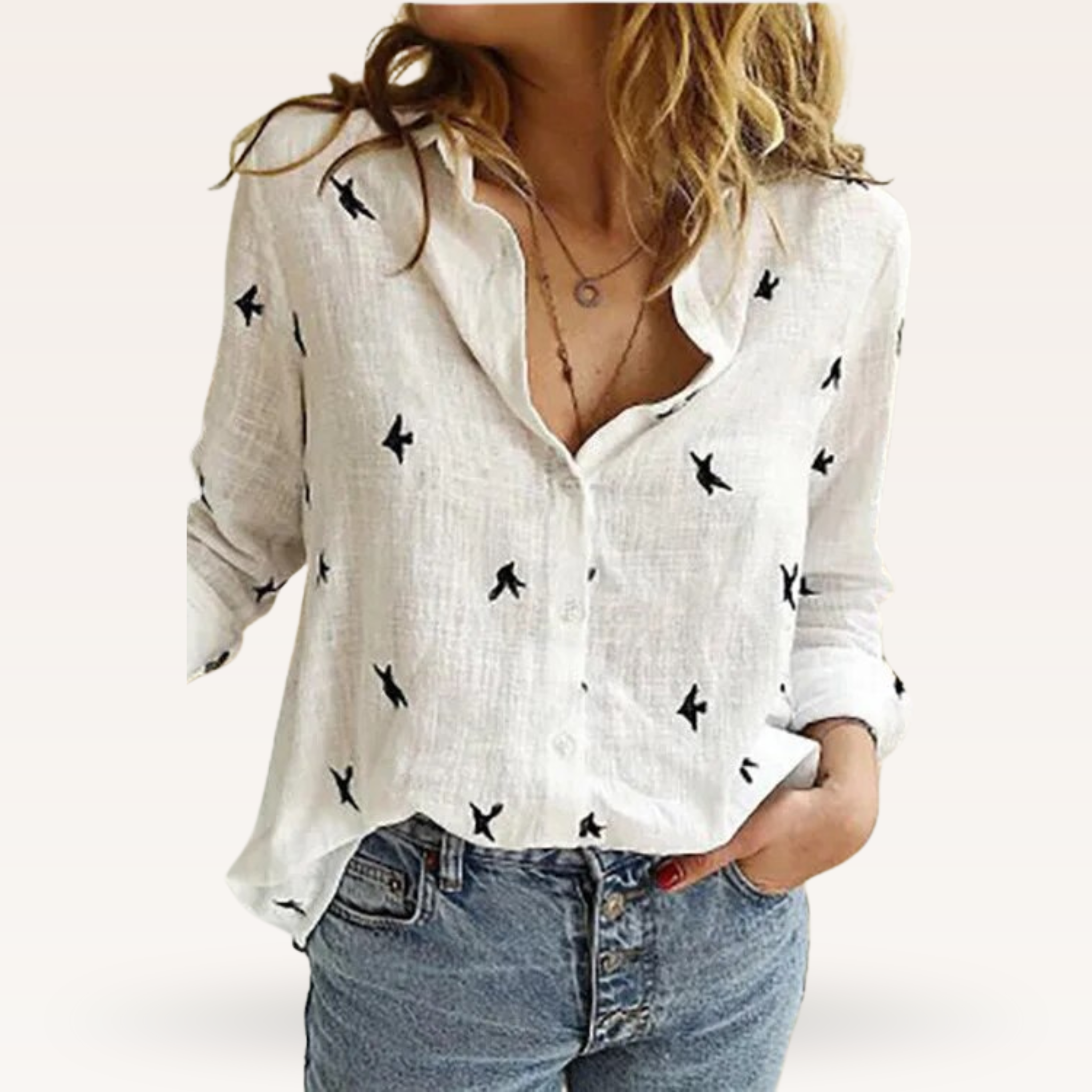 Fine Floral Blouse – Brown