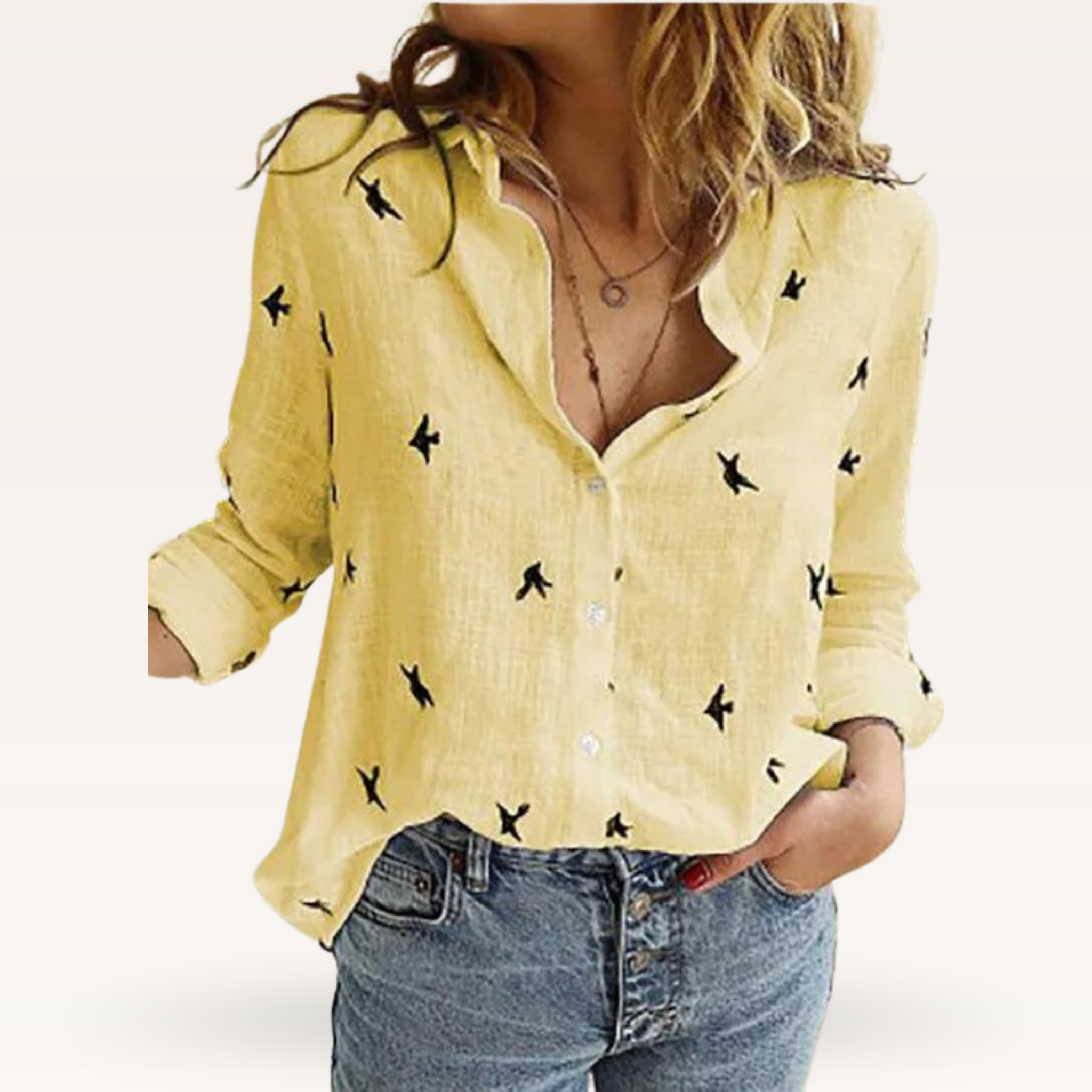 Fine Floral Blouse – Brown