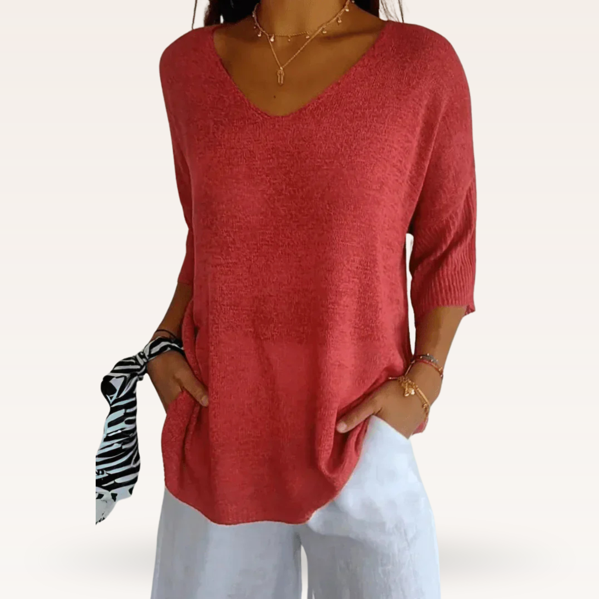 Women's Chic V-Neck Top