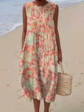 Women's Sleeveless Floral Summer Dress