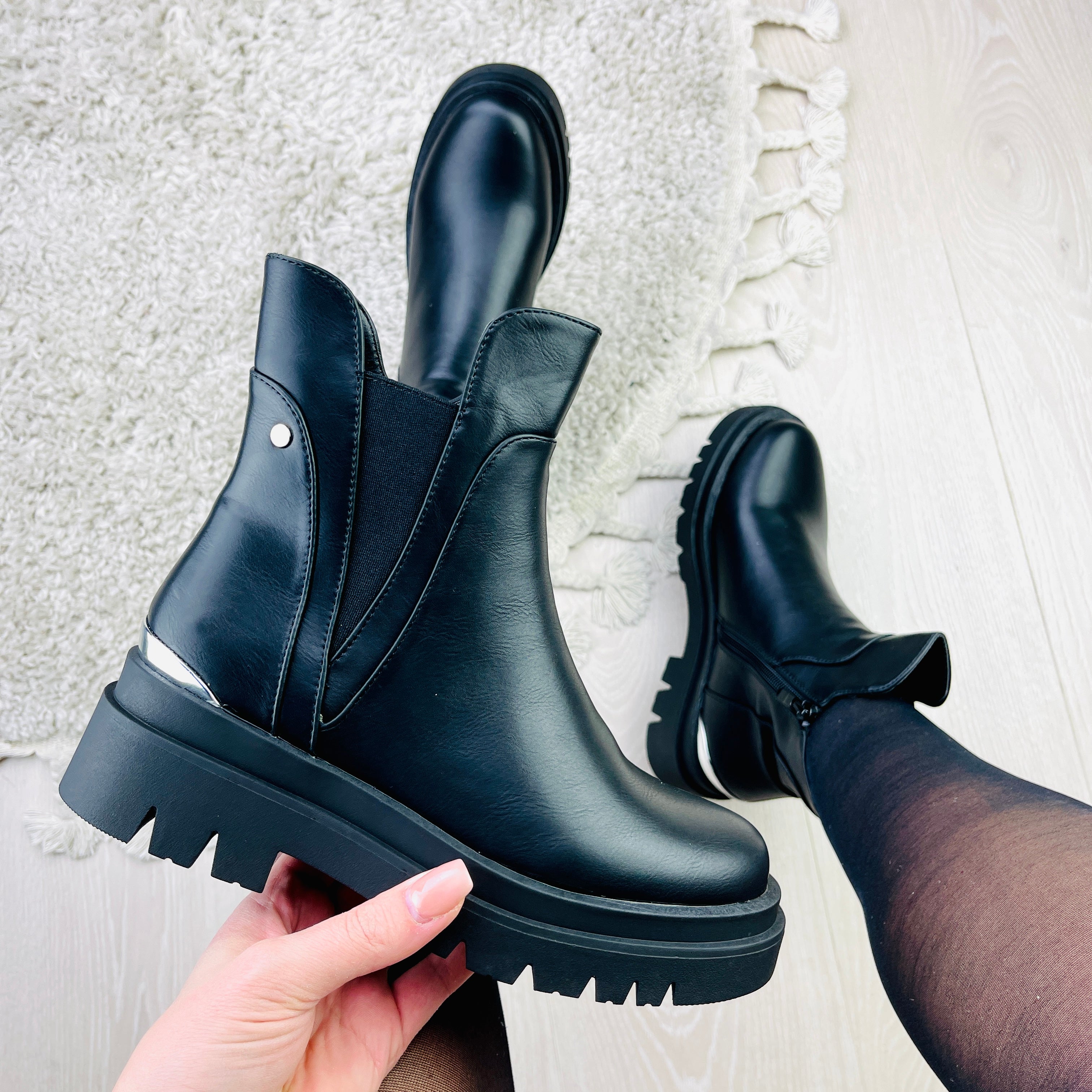 Women's Black Ankle Boots