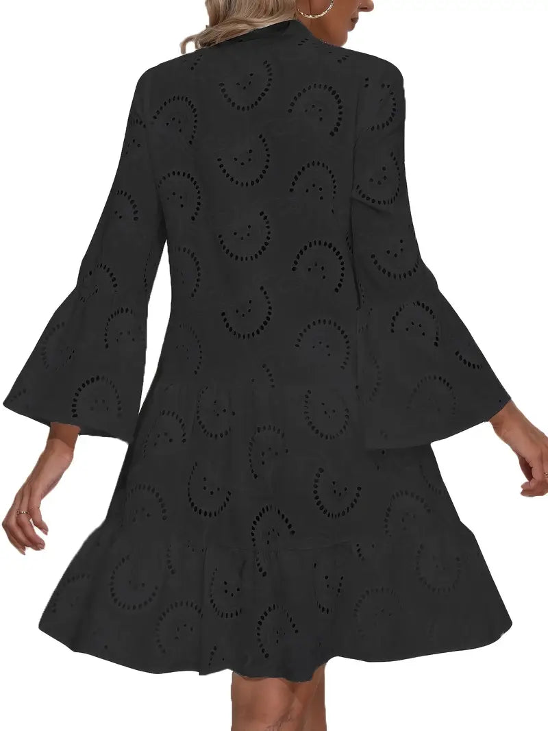 Women's Airy V-Neck Shirt Dress