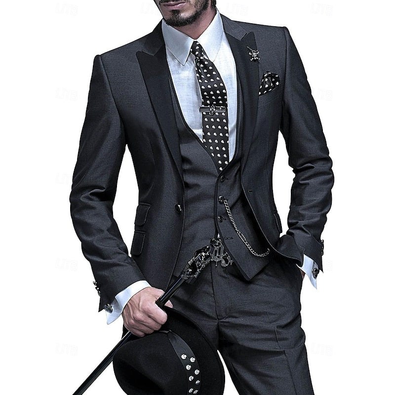 Men's Elegant Three-Piece Suit