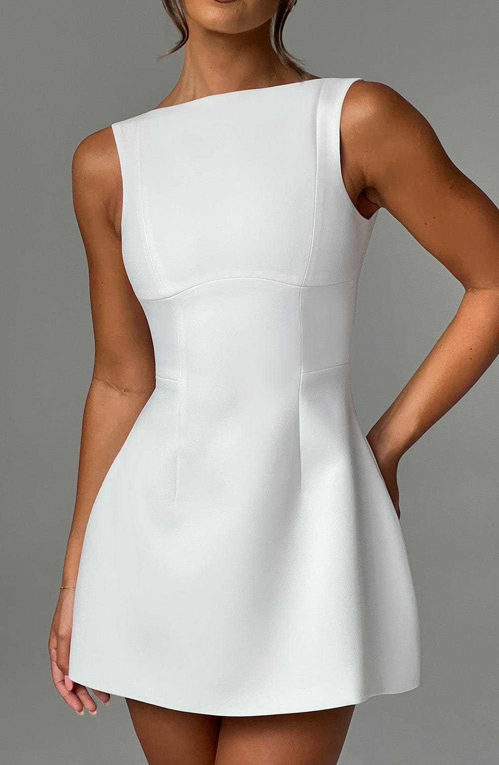 Ophelia Mini Dress – Ivory