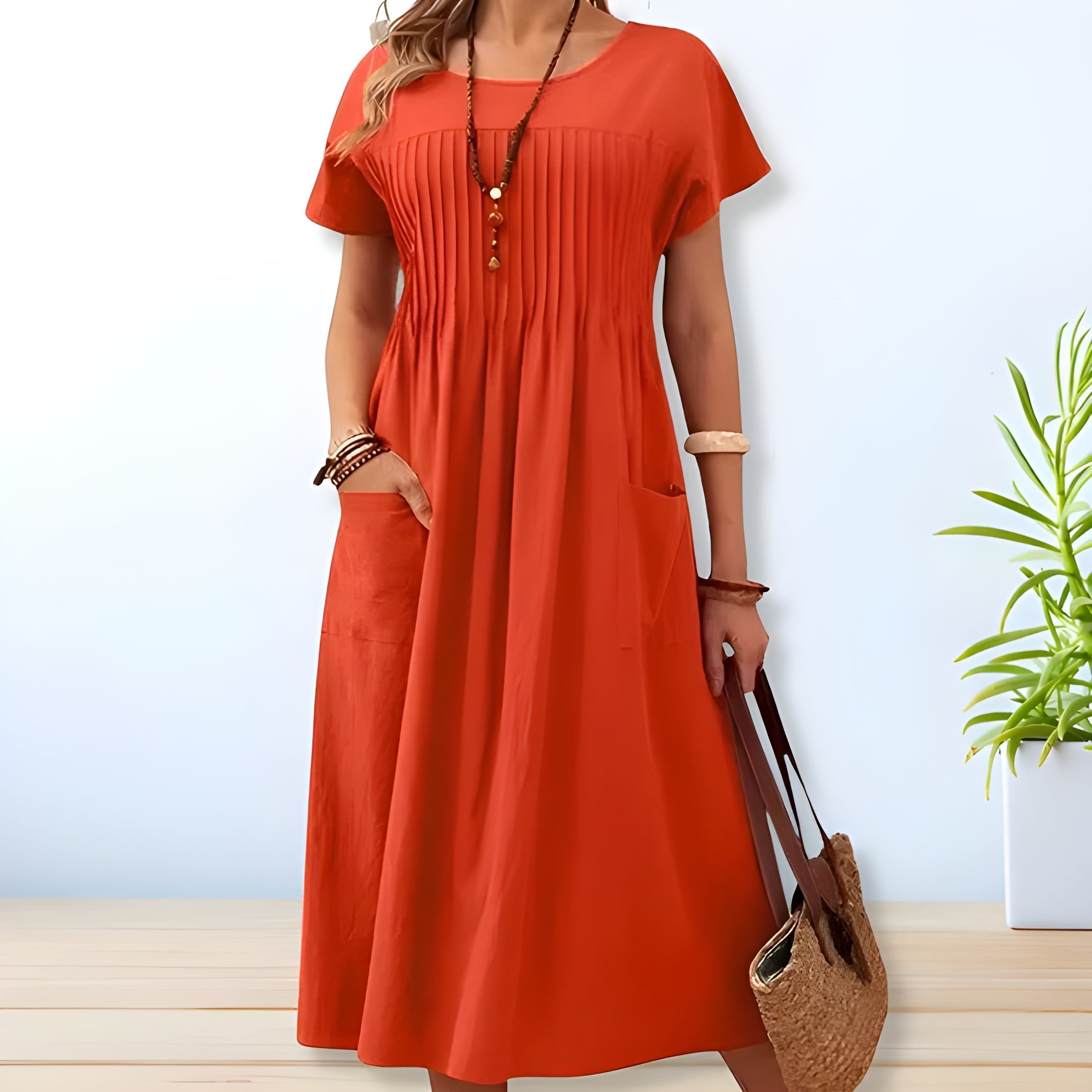 Women's Perfect Everyday Dress – Orange