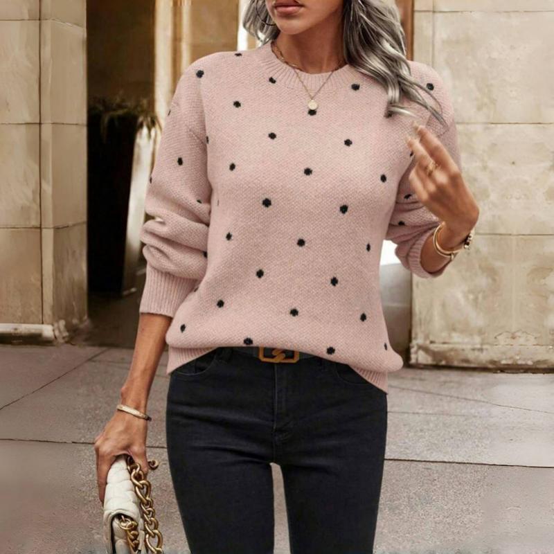 Women's Polka Dot Knit Sweater