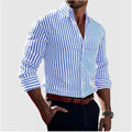 Classic Striped Shirt – Light Blue