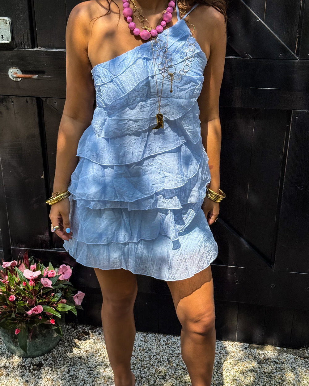 Women's Ruffle Mini Dress