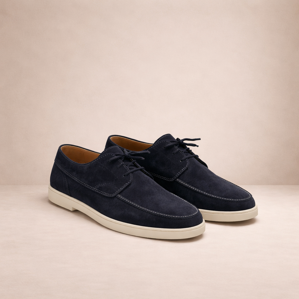 Men's Leather Lace-Up Loafers