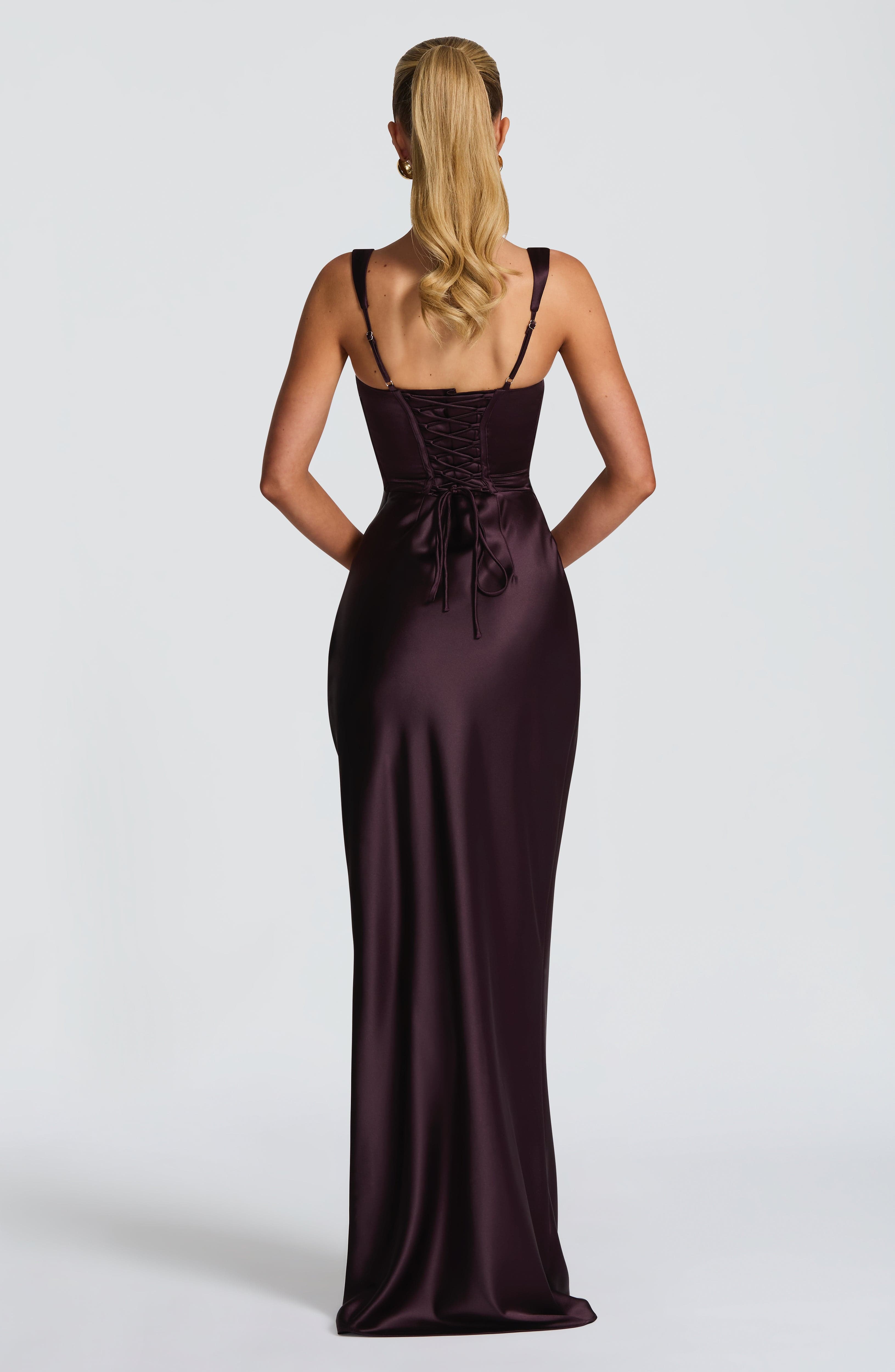 Calanthe Maxi Dress – Plum