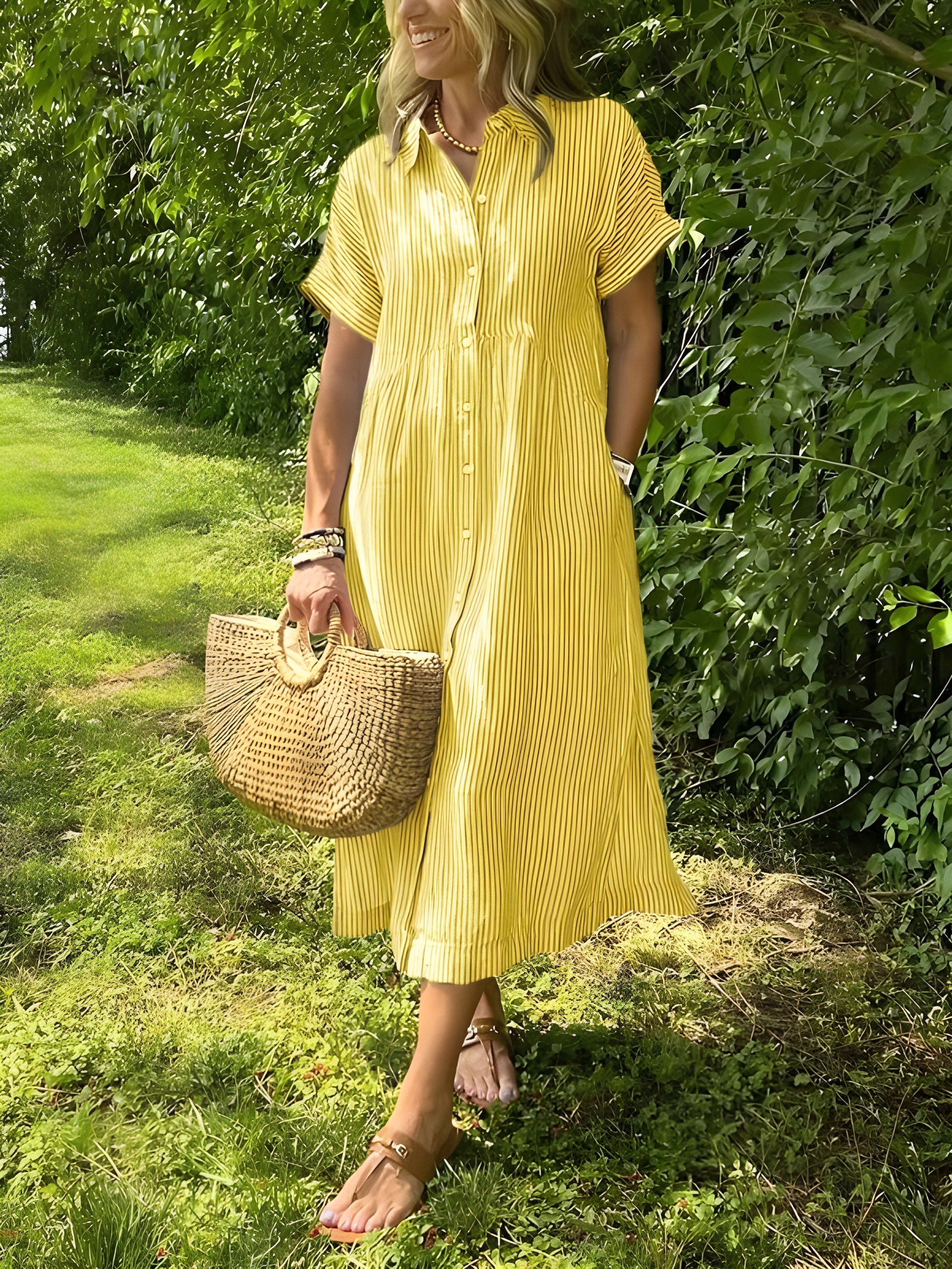 Airy Maxi Dress – Blue