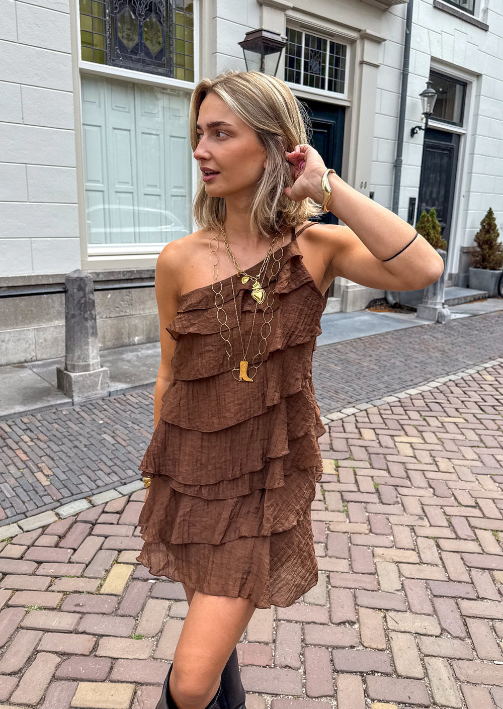 Women's Ruffle Mini Dress