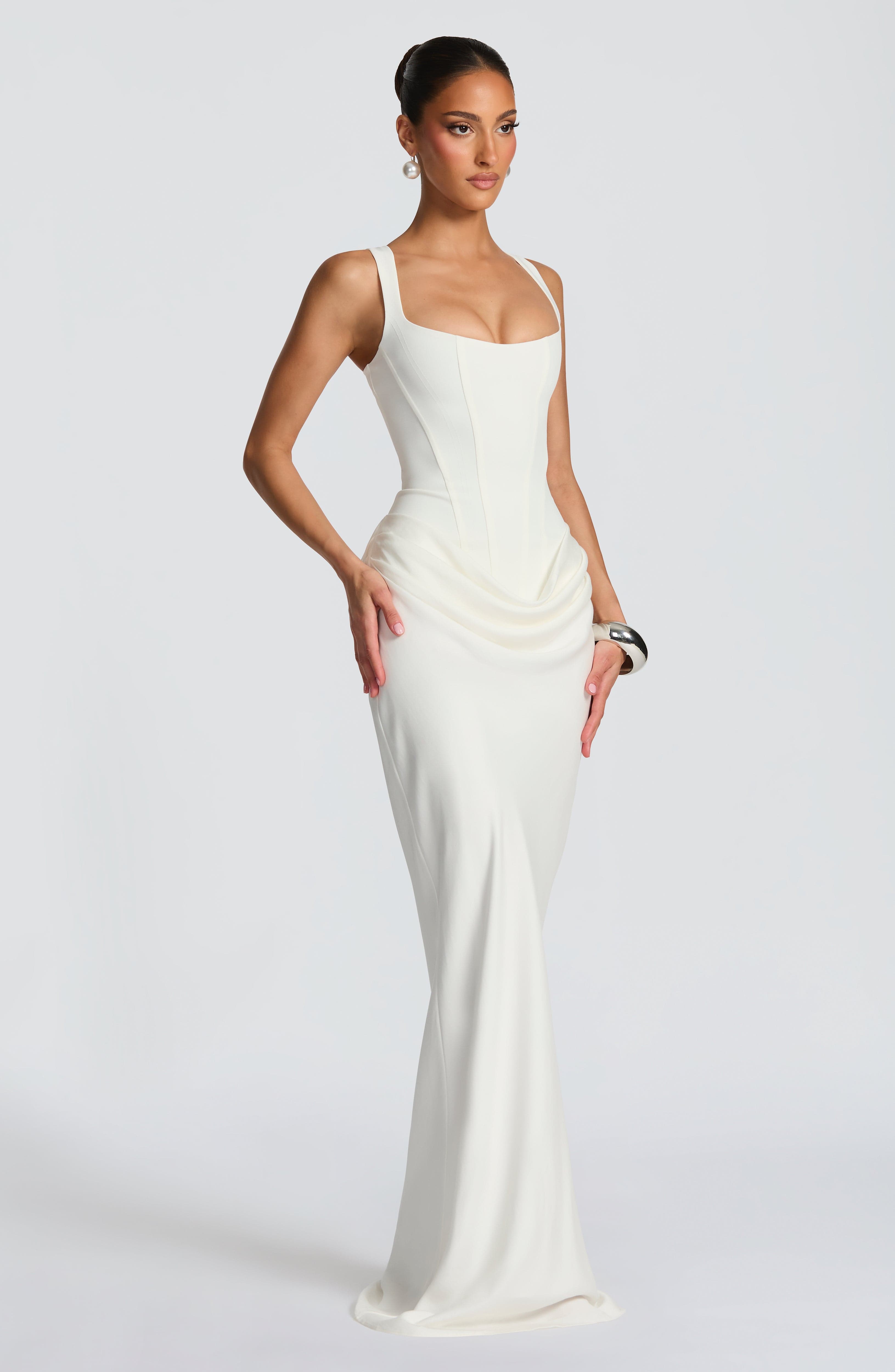 Cornelia Maxi Dress – Ivory